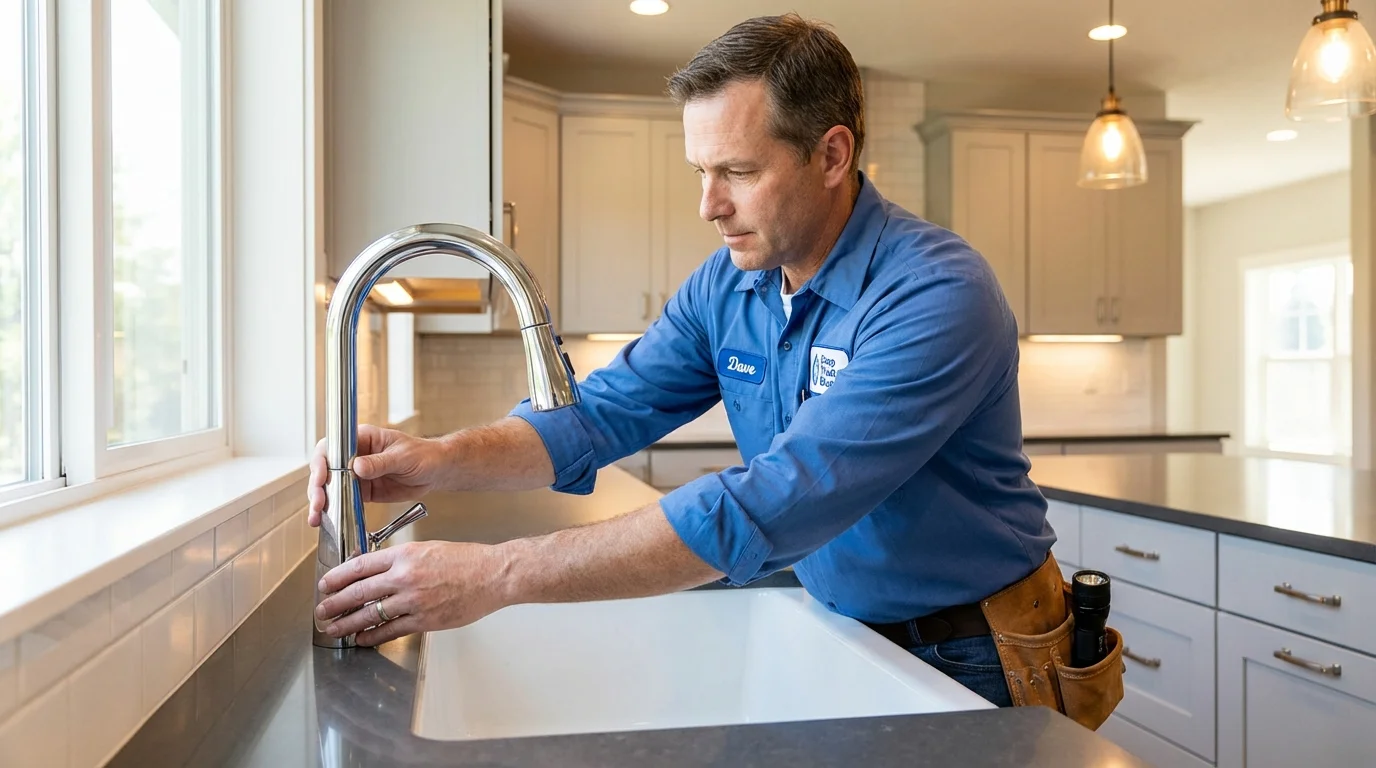 Kitchen faucet installation by Johns Plumbing LLC in Atlanta